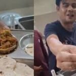 lizard found in the food in the college canteen